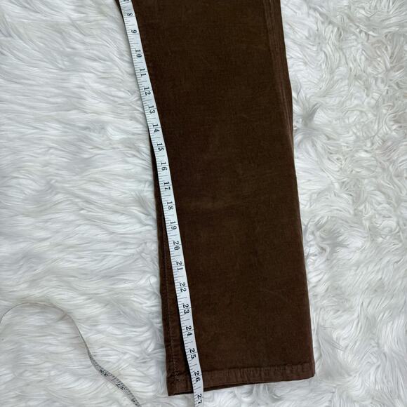 Free People In My Feelings Corduroy Cropped Boot Pants Brown Size M NWT - Picture 3 of 14